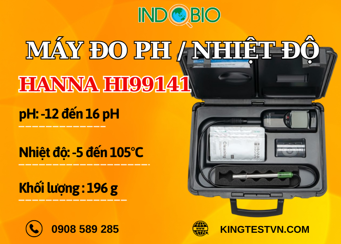 Máy đo pH/Nhiệt độ Hanna HI99141